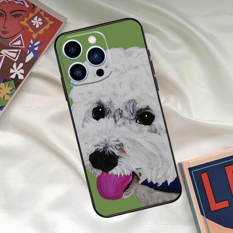 Bichon Frise Dog Puppy Phone Case For iPhone 16 15 14 13 12 11 Pro Max XS X XR Plus 13 12 Mini Cover Coque
