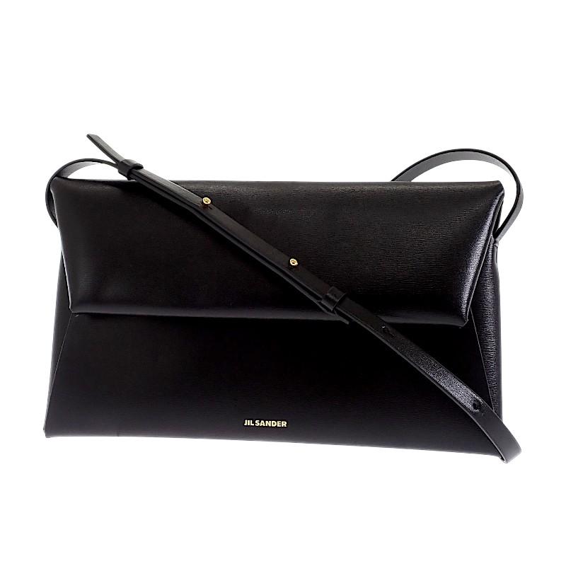 Jil Sander J07VL0028P4840 Shoulder Bag Black Calfskin Women