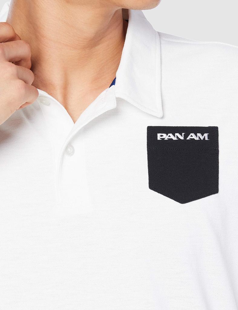 Mizuno PANAM Basic Golf Size L Polo UV Protection 15 or Shirt, Men's White, (52JA1040), Collar, Moisture-Wicking, Quick-Drying, (UPF Higher)