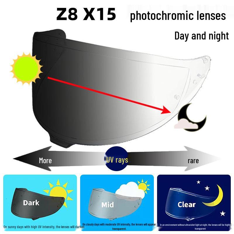 Universal X15 Visor for Z8, X15, X14, Z7 Helmets - Daily Use Windshield Accessory