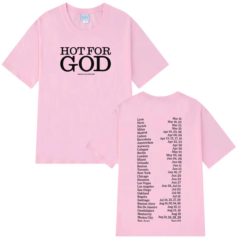

Rosalia LUX Tour Album 2026 Graphic T Shirts Unisexs Women Casual pure Cotton Tshirt Fashion Short Sleeve Tshirts Streetwear 4XL