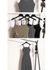 Plus Size Slimming Camisole Dress - Women's Waist-Cinched Spring/Summer Slit Outerwear Skirt