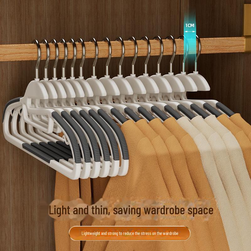 "Non-Slip Dual-Purpose Clothes Hanger with Anti-Shoulder Design"