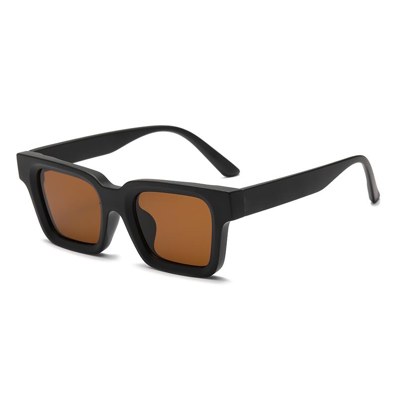 New Fashionable Square Frame Sunglasses Minimalist Design Sunvisor Goggles High Definition Lenses Sun Protection Glasses