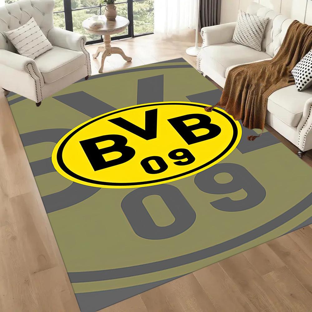 Borussia Dortmund Floor Mat Design For Foyer Outdoor Study Room Playrooms Antislip Carpet Anime Office Decor Wedding Party Gift