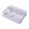 Acrylic Appetizer Tray Divided Serving Platter 5 Removable Snacks Bowls Snack