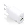 Lader - AISENS - A110-0911 - 25W - 1xUSB-C PD3.0 - 1xUSB-A QC3.0 - Hvit