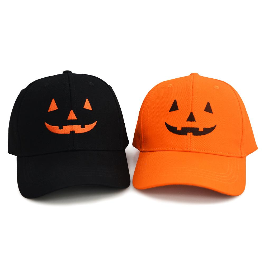 Halloween Pumpkin Baseball Cap Funny Adjustable Snapback Hat Unisex Casual Hip Hop Dad Hat for Men Women Party Accessories Daily Casual Hat