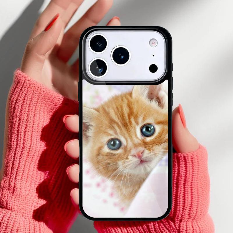Cute Cat Tabby Kitten Moggy Phone Case for iPhone 17 16 15 14 13 Pro Max Back Cover for 12 11 Pro Coque