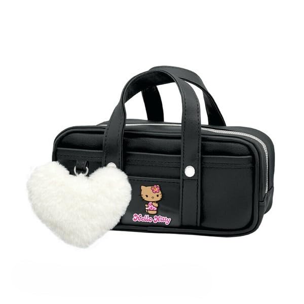 Sanrio Hello Kitty School Bag Style Pen Black Case, чёрный