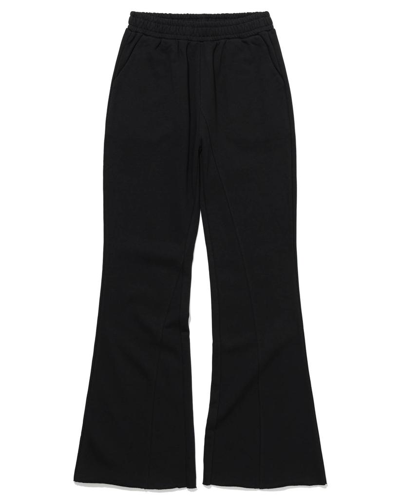 MOAA Raw Edge Flare Sweatpants (Black)