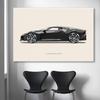Minimalist Sports Car Posters Vintage  Luxury Car Porsche Ferrari Prints Canvas Painting Wall Art Pictures Kids Boys Room Decor