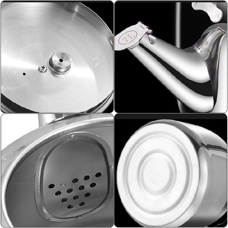 Convenient Stovetop Whistling Teas Kettle with Heat Resistant Handle Metal Teapot Water Boiler for Office and Dorm Use