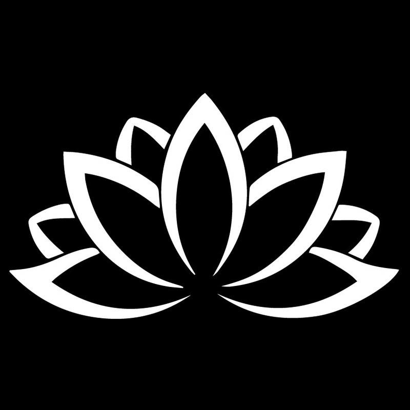 

Volkrays индивидуальная автомобильная наклейка с цветком лотоса, аксессуары, светоотражающий водонепроницаемый чехол, царапины, солнцезащитный крем, винил серебряный