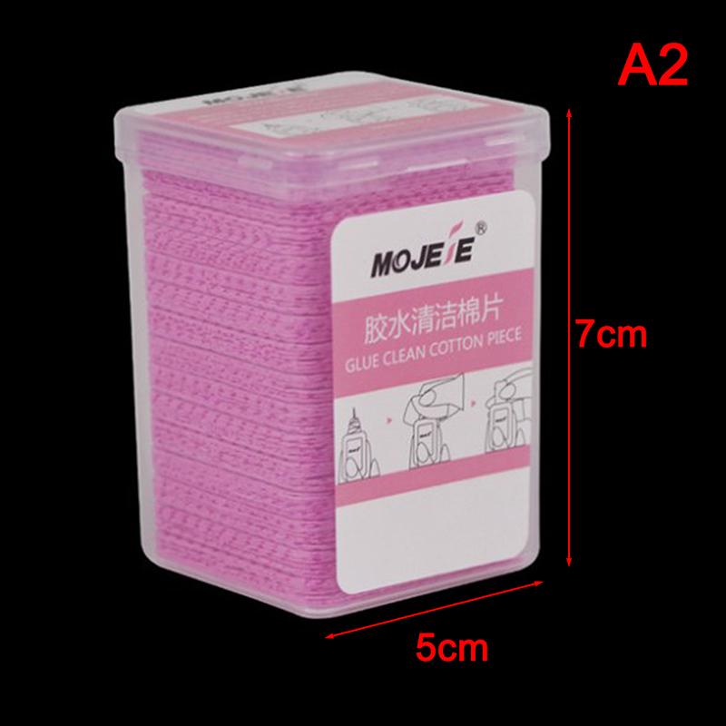 200 Pcs Lint-Free Paper Cotton Wipes Eyelash Glue Remover Wipe Clean Cotton