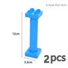 Store byggeklosser Slide Swing Seesaw Park Lekeplass Series Large Pillar Murstein Barn Barn Pedagogisk Leke Kompatibel Duploe