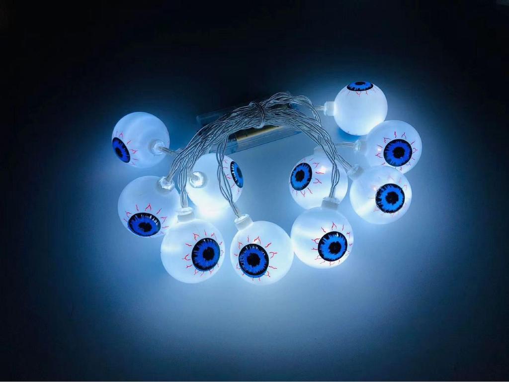 Cross-Border Halloween LED Ghost Eye Lights - Spooky Decoration for Festive Atmosphere