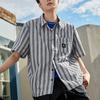 Converse Shirts Men's Blue Lapel Moderate Shirt 10024060-A02