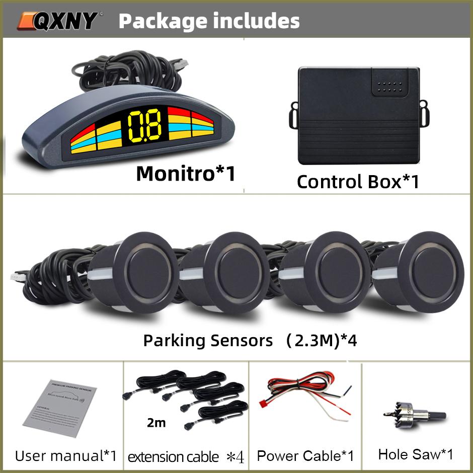Professional Front Parking Sensor Kit Auto Car Prefix Parktronic Vehicle Assistant System Buzzer Alarm Volume Not Backup Radar