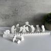 Christmas Star Countdown DIY Decorative Silicone Mold Standing Prayer Handmade Desktop Creative Decoration Gypsum Dropping Mold