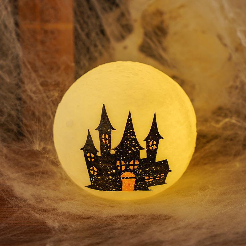 Halloween Portable LED Pumpkin Lantern Candle Lamp for Party Decoration