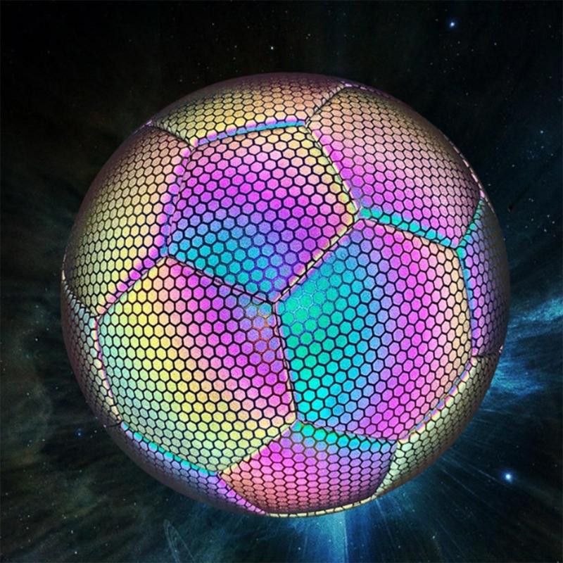 Glowing Soccer Balls for Night Game and Training, Glowing In The Dark Soccer Balls Size 4 Size 5 Reflective Football