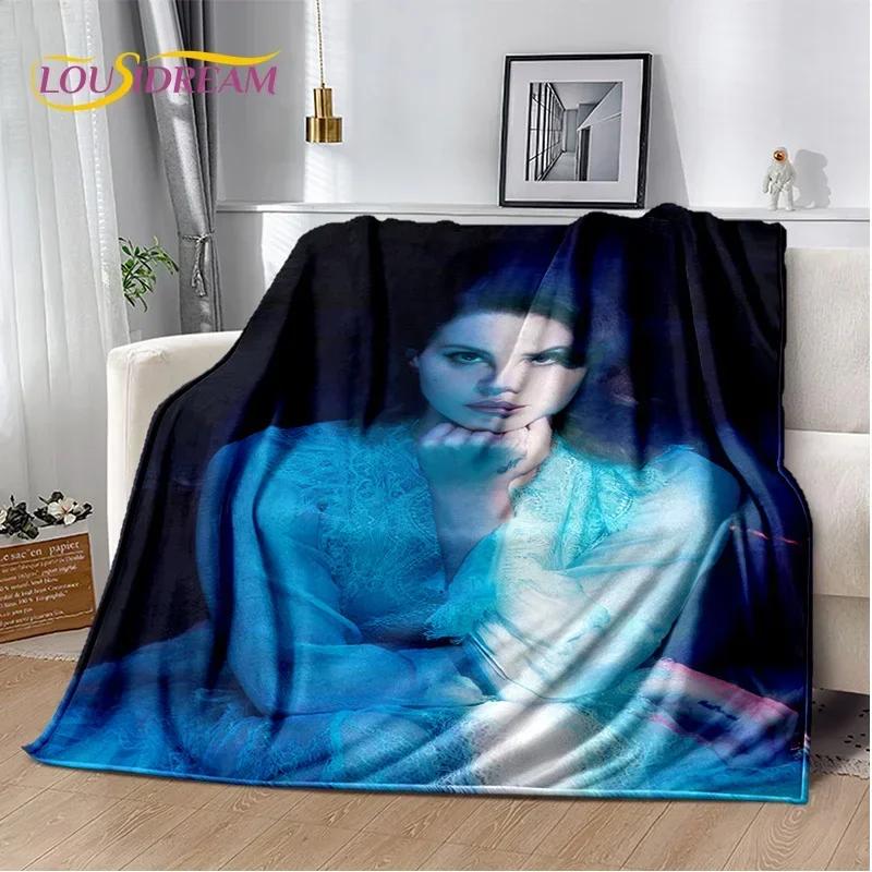 Coperta HD Lana Del Rey Cantante Lizzy Grant, Morbida Coperta Plaid per Casa Camera da Letto Letto Divano Picnic Viaggio Ufficio Coperta per Bambini