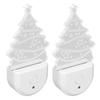 Xmas Tree LED Night Light Dusk To Dawn Sensor Plug and Play Energy Saving RGB Plug in Night Light fo