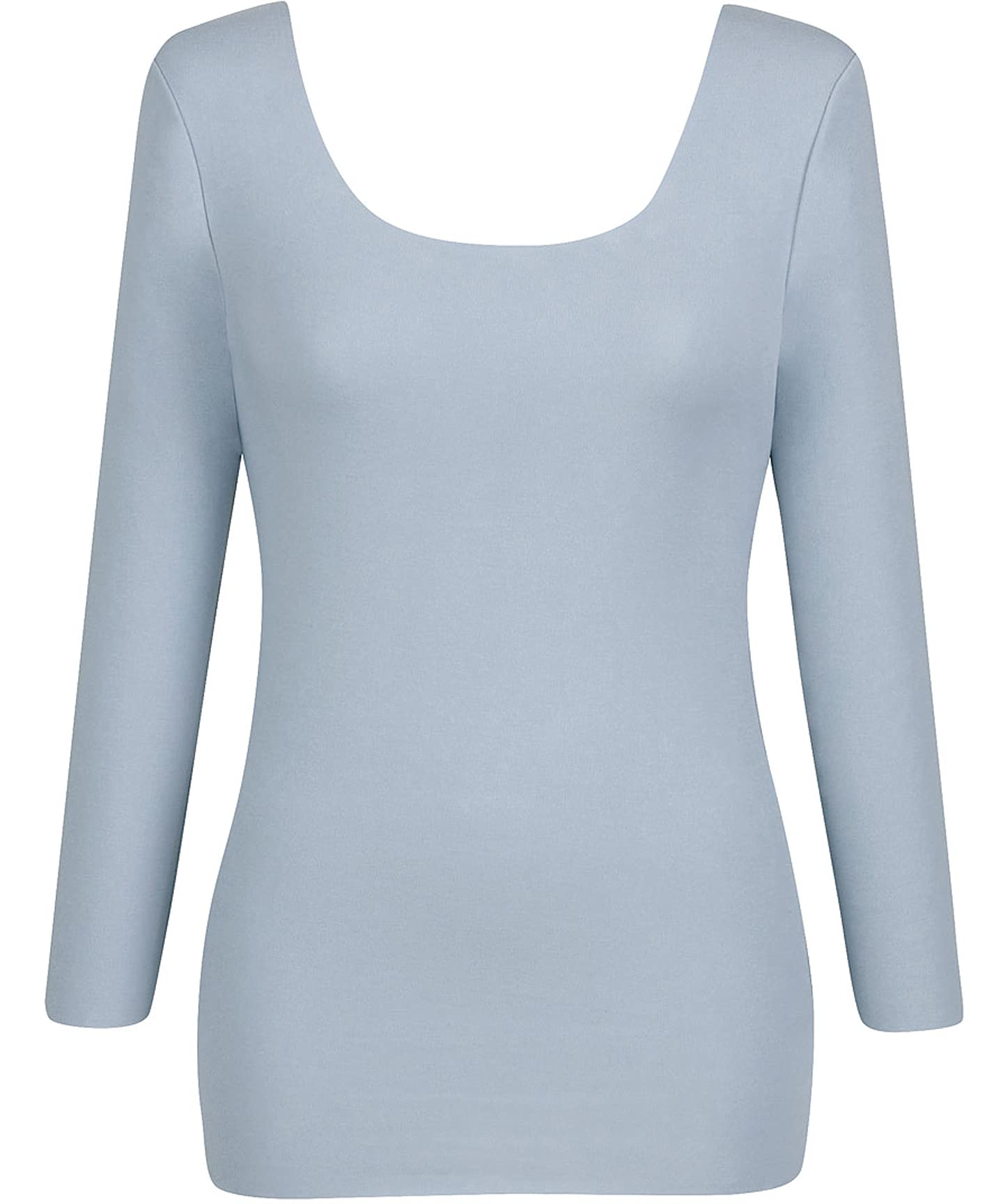 

Inner Smooth to the Luxurious Comfortable LL Wing/Wacoal Women s Top, Touch, Warm, 3/4 Sleeves, U-Neck, Cotton, Flat, EL4869, GB,