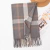 Plaid Scarf Women's Winter High-end Sense New Autumn and Winter Thickened Versatile Atmosphere Warm Scarf