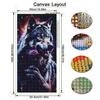 Wolf Rose Large Size Diamond Painting New Collection Wild Animals Diy Full Drill Rhinestone Embroidery Mosaic Cross Stitch Kits