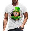 Summer Round Neck 3D St. Patrick's Day Green Printed Top Fashionable Casual Short Sleeved Men's T-shirts