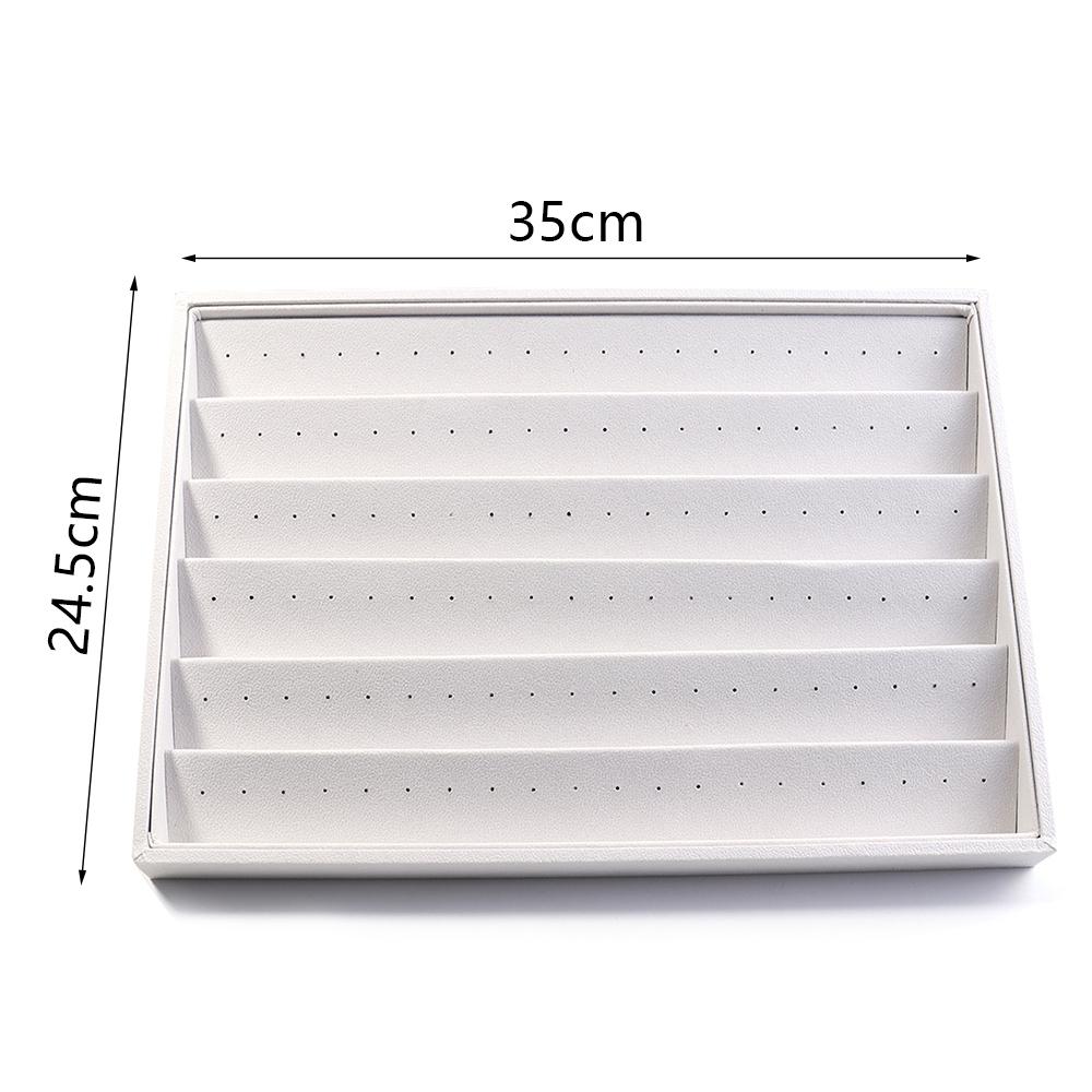 1pc Velvet Jewelry Display Tray Earrings Ring Storage Box Drawer Jewellery Organizers Stackable Jewelry Organizer Boxes