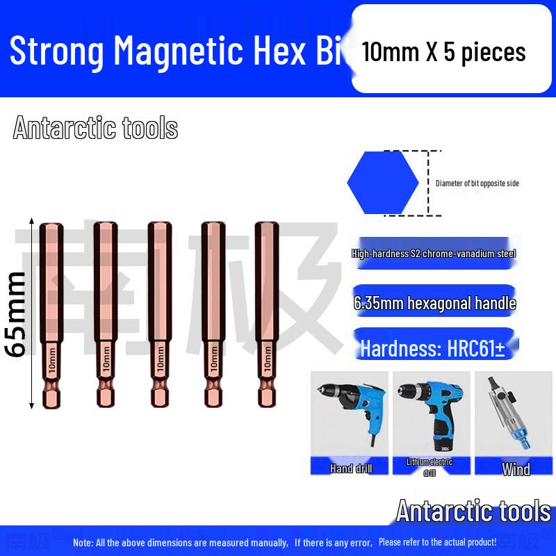 Industrial-Grade Strong Magnetic Hex Bit Extension for Electric & Pneumatic Screwdrivers and Drills