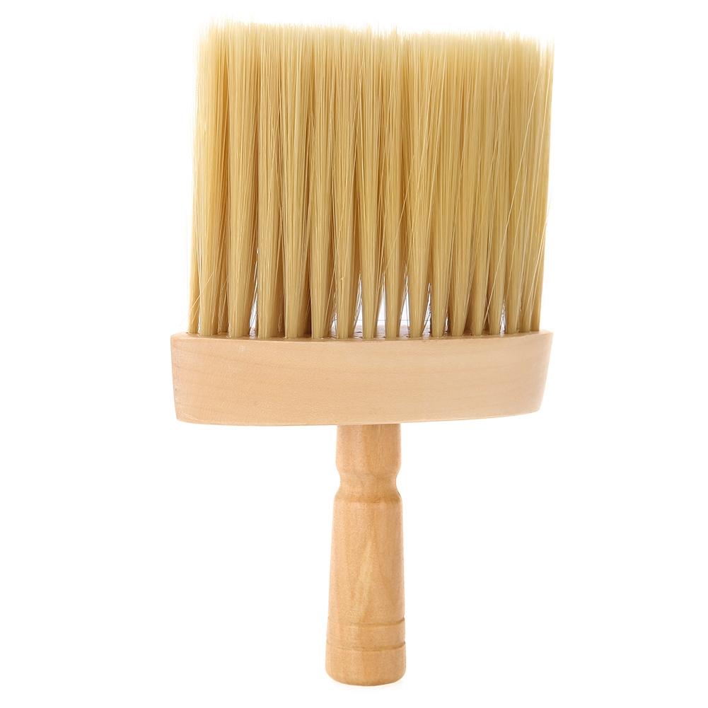 Neck Face Duster Brush Salon Hair Cleaning Wooden Sweep Brush Hair Cut Hairdressing Tool