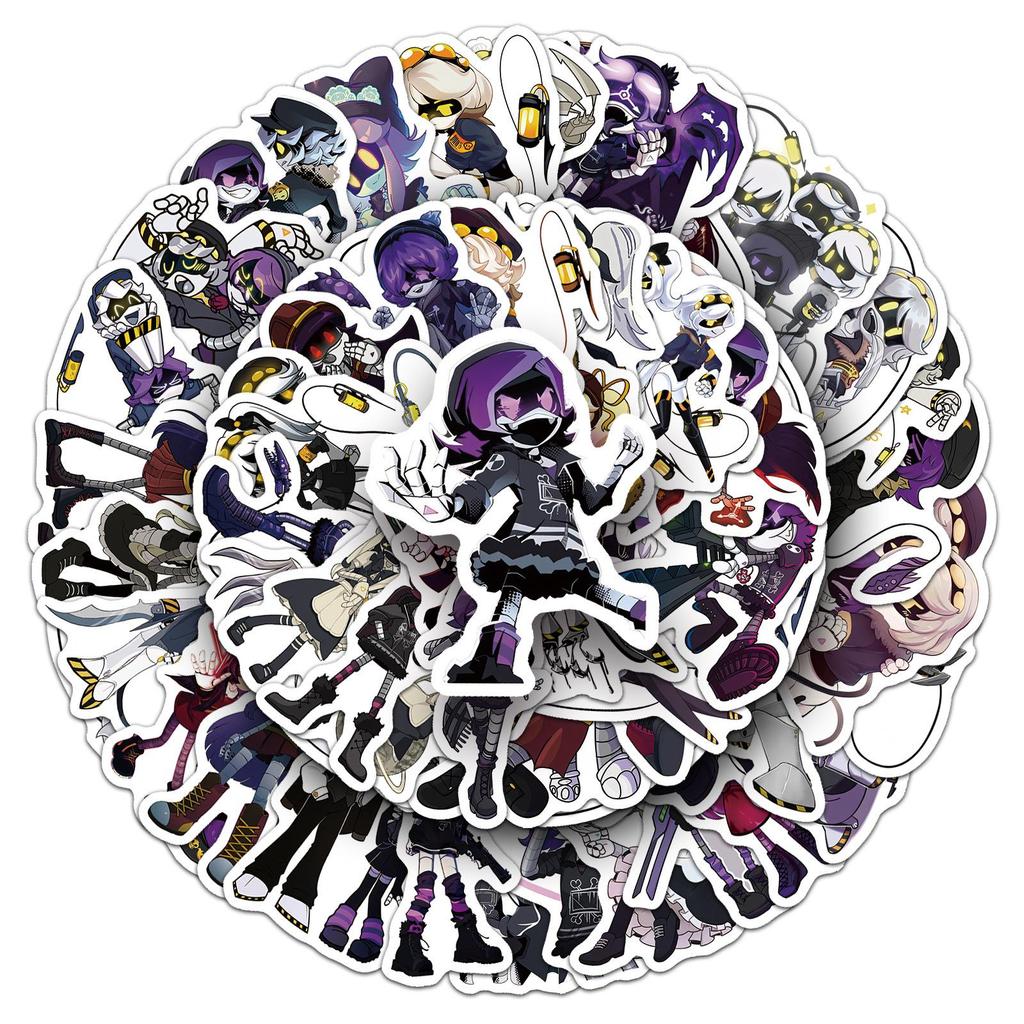 50 Creative Anime Graffiti Stickers - Skateboard, Scooter, Journal & Headphone Accessories