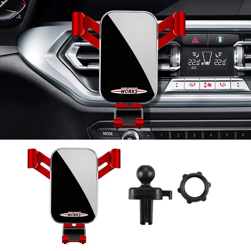 

ABS Car Phone Holder 360 Rotation Gravity Auto Grip Bracket For BMW MINI One Cooper JCW Countryman Clubman Cabrio Paceman Coupe
