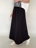 Women's High Waist Draped Long Skirt - Solid Color, Versatile, Loose Fit