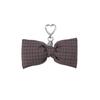 Bellialeu CHECK RIBBON KEYRING-BROWN