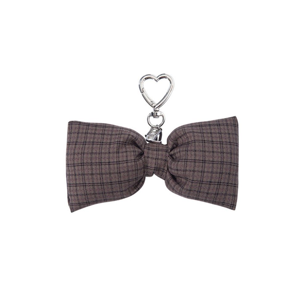 

bellialeu CHECK RIBBON KEYRING-BROWN BROWN 0S