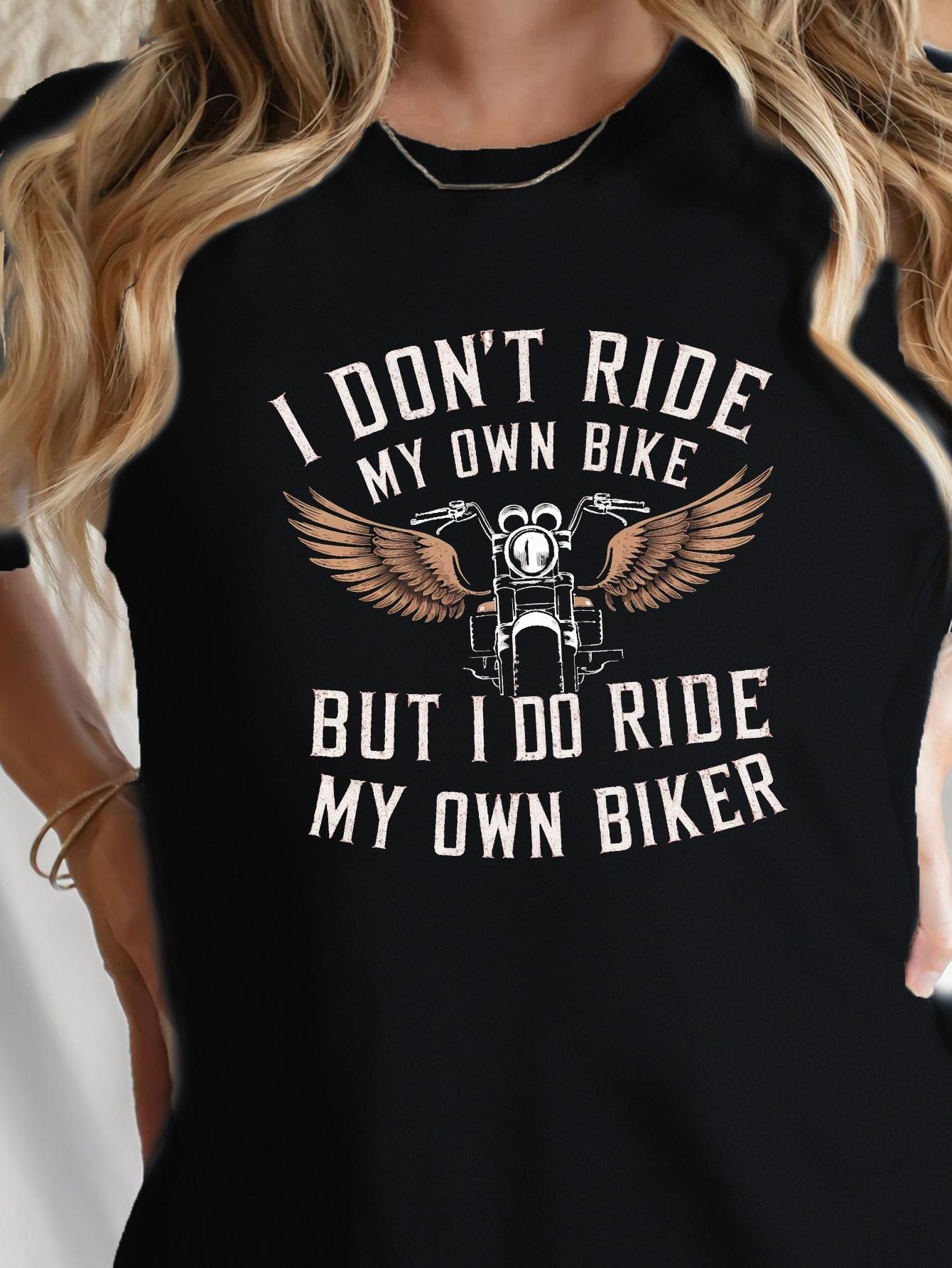 Winged Motorcycle I Don t Ride My Own Bike T-shirt XL