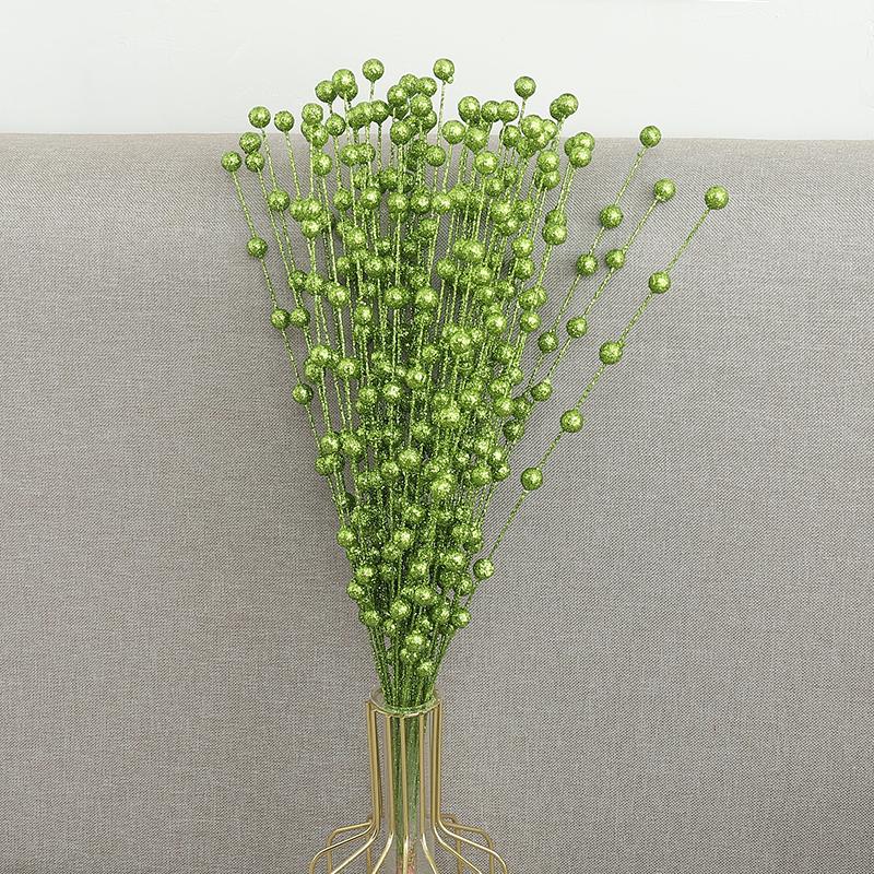 

Різдвяні Ягоди Штучні Квіти Піна Золотий Срібний Блиск Букет Домашній Різдвяний Весільний Декор Вінок DIY Ремесла Оптом