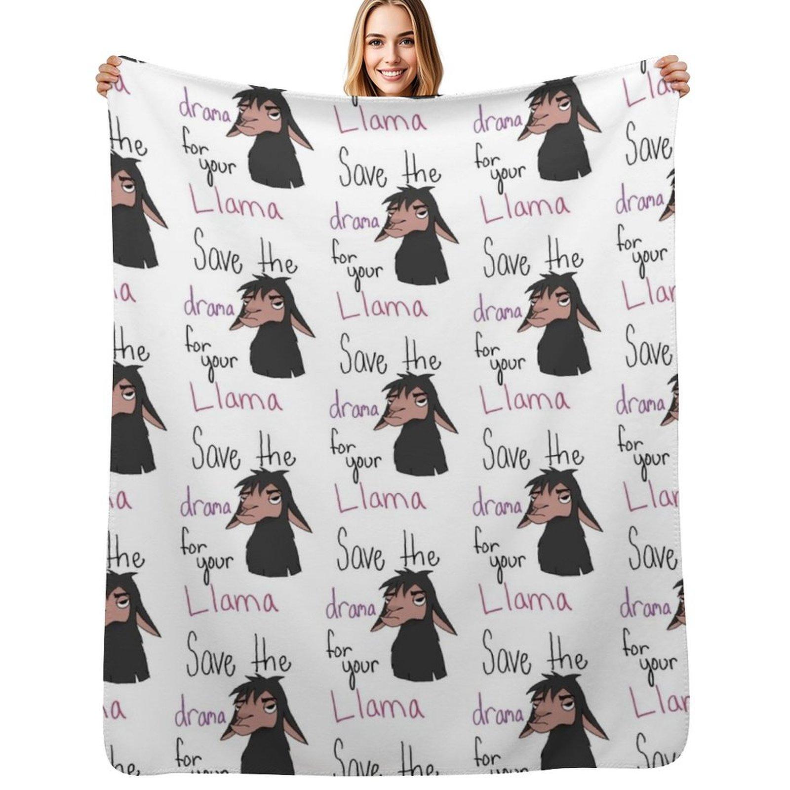 Kuzko- Drama For Your Llama Throw Blanket Soft Comfort Blanket for Reading Watching TV Size: 75*100cm, Weight: 230 GSM