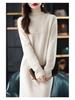 2025 Autumn/Winter Petite Loose Sweater, Semi-High Neck, Casual Knit Top for Middle-Aged Women.