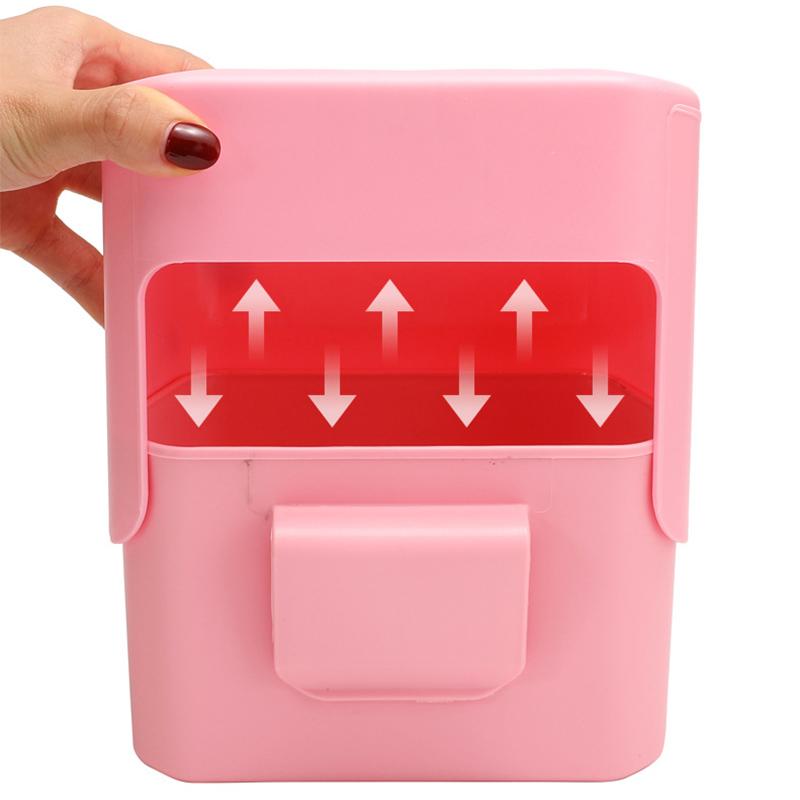 Poubelle de voiture à pression suspendue Véhicule Poubelle Poussière Étui Boîte de rangement Accessoires auto Noir Bleu Rose PP Carré Poubelle