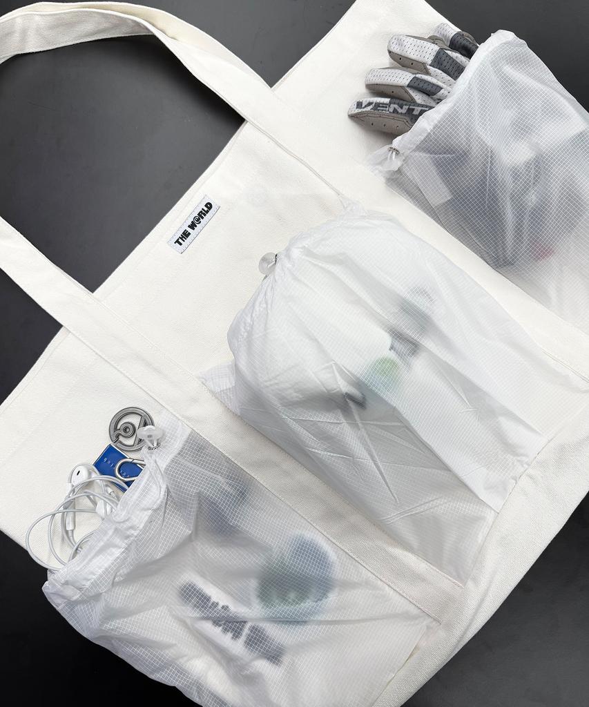Thewarld C&N Running Outdoor Daily Tote Bag (White)