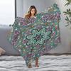 Boho Floral Paisley Muster Decke für Sofa Bett Reise Camping Wohnzimmer Büro Klimaanlage Decke für alle Jahreszeiten Geschenke