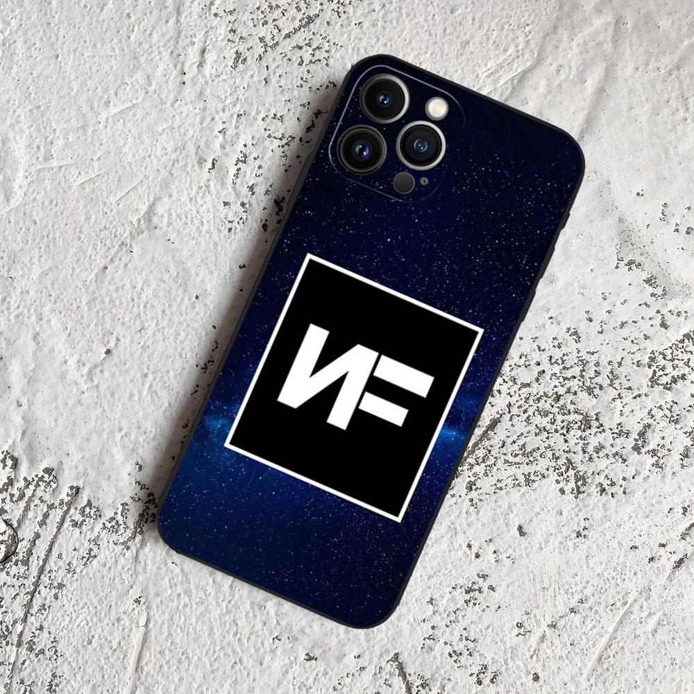 Coque de téléphone Rapper NF pour iPhone 16 15 14 13 12 11 Pro Max Xr X Xs Mini 8 Plus SE 2022 Noir Silicone Souple