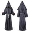 Halloween Medieval Monk Robe Costume - Friar, Wizard, and Priest Cosplay Outfit for Stage