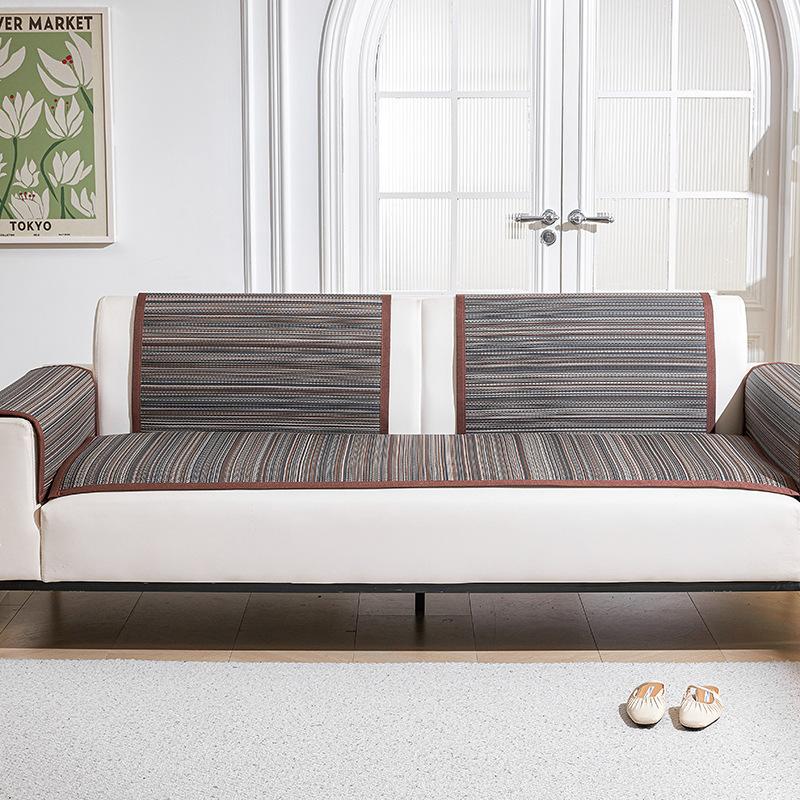 Rattan Mat Sofa Cushion Summer Cushion Seat Cushion Summer Model New One-Piece Sofa Cover Cover Cloth Seat Cushion